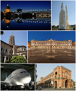 Hôpital de La Grave, Ariane 5 (Cité de l'espace), Basilica of Saint-Sernin, Place du Capitole, Airbus A380 pertama, Musée des Augustins