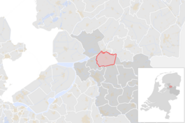 Locatie van de gemeente Staphorst (gemeentegrenzen CBS 2016)