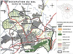 Occupation du sol dans la commune.