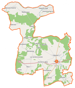 Mapa lokalizacyjna gminy Odrzywół