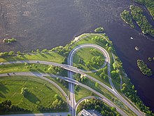 Kichi Zibi Mikan interchange in Ottawa Ottawa River Parkway interchange.jpg