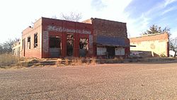 The abandoned Holloman & Sons Grocery Store