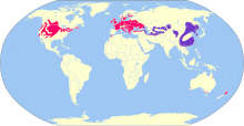 Карта на Phasianus colchicus.svg
