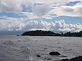 La pointe Canot à l'extrémité ouest de la plage de Saint-Félix.