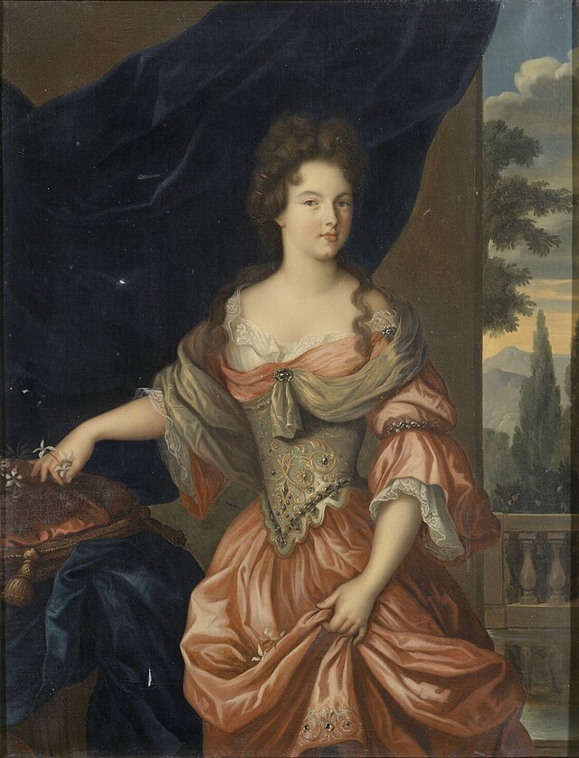 Description de l'image Portrait of Mademoiselle de Montmorency (1678–1718) future Duchess of Vendome (Copy of an original in the Château d'Eu).jpg.