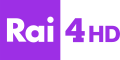 Logo di Rai 4 HD in uso dal 12 settembre 2016