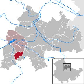 Poziția localității Riethnordhausen