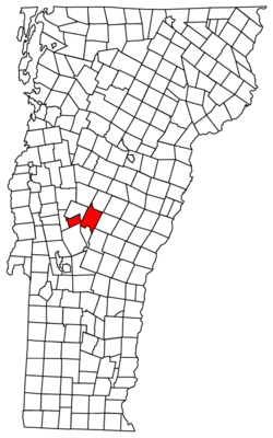 Location in Windsor County, Vermont