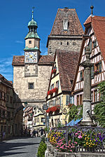 Old town: timber framed houses, Markusturm and Röderbogen