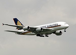 Singapore Airlines (SIA/SQ) Airbus A380 (9V-SK...