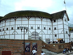 A reconstruction of the Globe Theatre in Londo...
