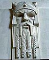 Sweyn Forkbeard, from an architectural element in the Swansea Guildhall, Swansea, Wales