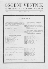 Насловна страна Личног листа министарства народне одбране бр. 42 од 20. октобра 1945. године. На списку одликованих је име Вацлава Чикла