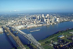 New Orleans' Central Business District in 1999.