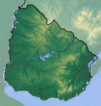 Location map Uruguay is located in Uruguay