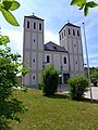 Waldbüttelbrunn, Kirche St. Bartholomäus von 1929 im Stil des Expressionismus