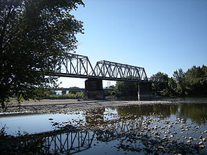 The Wenatchee River, just before flowing into the Columbia