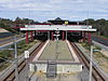 Whitfords station platform and shelter long shot