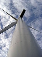 Wind turbine at Hadyard Hill 2.3MW turbine Wind turbine at Hadyard Hill - geograph.org.uk - 269579.jpg