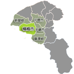 Location of Yangmei