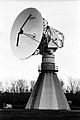 Antenne parabolique 8 GHz au Centre spatial de Toulouse en 1985.