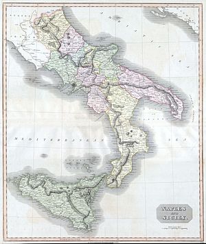 This fascinating hand colored 1814 map by Edin...