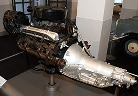 1967 Nissan W64 engine left Nissan Engine Museum.jpg