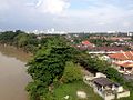 On the Klang third bridge (Klang river on the left, Klang town at the background)