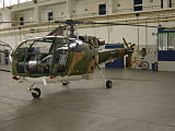 Alouette III num hangar da BA11