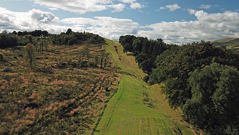 Reste des Walles beim Bar Hill