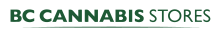 A dark green BC Cannabis Stores wordmark