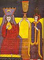 Għal Beato de Liébana, il-Prostituta ta' Babilonja (Apocalypse, 17,4-5) (allegorija Kristjana tal-ħażen) kienet inkorporata fl-Emirat ta' Kordoba