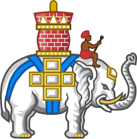 Badge of the Order of the Elephant (heraldry).svg