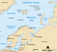 Połoženje Barentsowego mórja