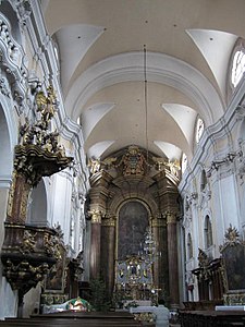 Biserica Piariștilor, interior