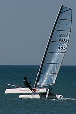 Formula 16 sailing catamaran