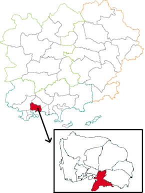 Kanton na mapě departementu Var