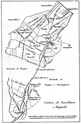 Localização de Condado de Novellara