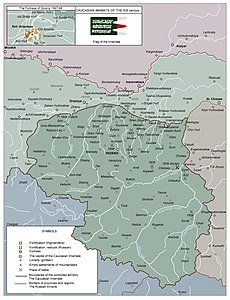 Imamato del Caucaso - Localizzazione