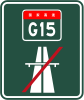 G15 Freeway end