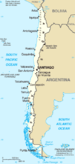 Map of Chile from CIA World Factbook. Category...