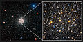 Studie vum Zentrum mam Hubble-Weltraumteleskop