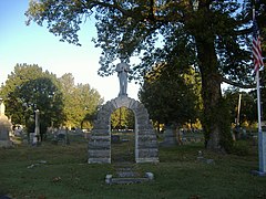 Le monument confédéré.