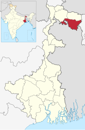 Localisation de District de Cooch Beharকোচবিহার জেলা