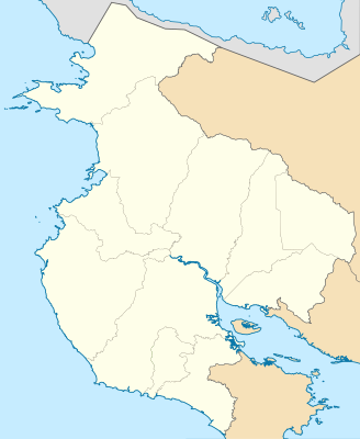 Mapa de localización de Provincia de Guanacaste