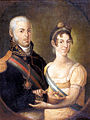 Ο Ιωάννης ΣΤ΄ της Πορτογαλίας και η σύζυγός του, Καρλόττα Ιωακείμη.
