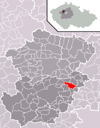 Dřetovice – Mappa