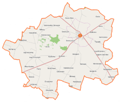 Plan gminy Drobin