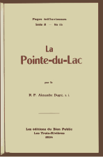 Alexandre  Dugré, La Pointe-du-Lac, 1934    