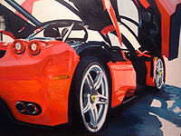 Ferrari Enzo (oil,2007) Painted by Tamás Kádár